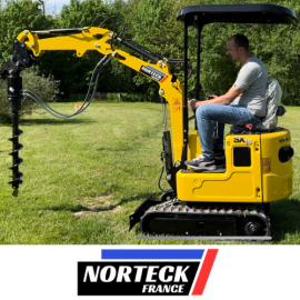 Tariere Hydraulique Mini Pelle Norteck 150Mm