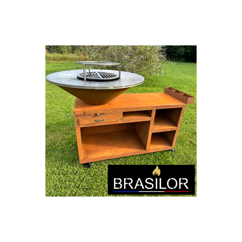 Brasero Ø100cm en Acier Corten