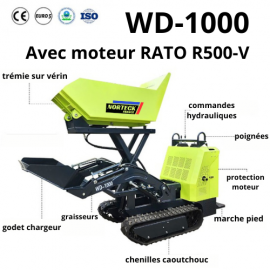 Dumper chargeur 800kg NORTECK WD-1000