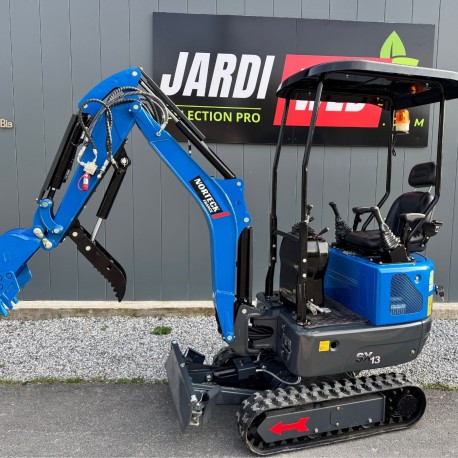 Mini-Pelle 1T2 Kubota 3 Godets + Pouce Hydraulique + Voie Variable