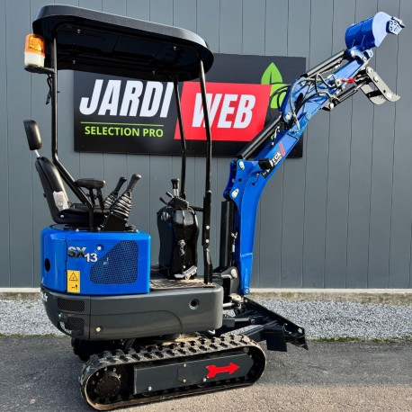 Mini-Pelle 1T2 Kubota 3 Godets + Pouce Hydraulique + Voie Variable