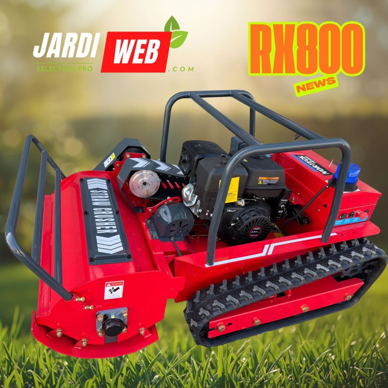 Tondeuse Débroussailleuse à chenilles télécommandée hybride Tondeuse Débroussailleuse à chenilles télécommandée hybride