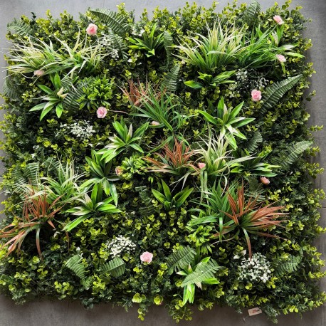 Mur Végétal Artificiel Haut de Gamme – Effet Nature Luxueux 1m X 1m