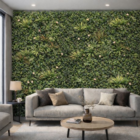 Mur Végétal Artificiel Haut de Gamme – Effet Nature Luxueux 1m X 1m