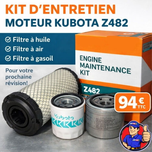 Kit vidange pour moteur KUBOTA Z482