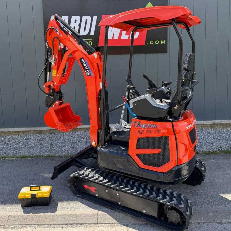 MINI PELLE NORTECK TX16 PRO 1,5 Tonne moteur kubota