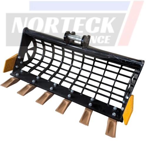 Godet grille / cribleur / squelette pour mini pelle 80 cm