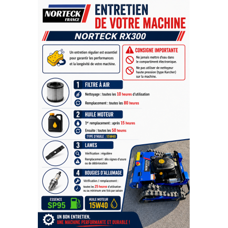 tondeuse chenille télécommandée