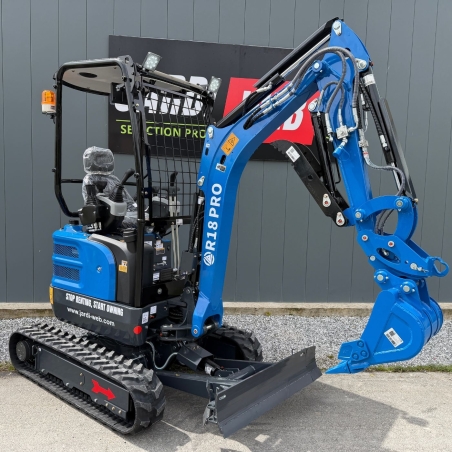 MINI PELLE 1T8 RIPPA R18 PRO MOTEUR KUBOTA