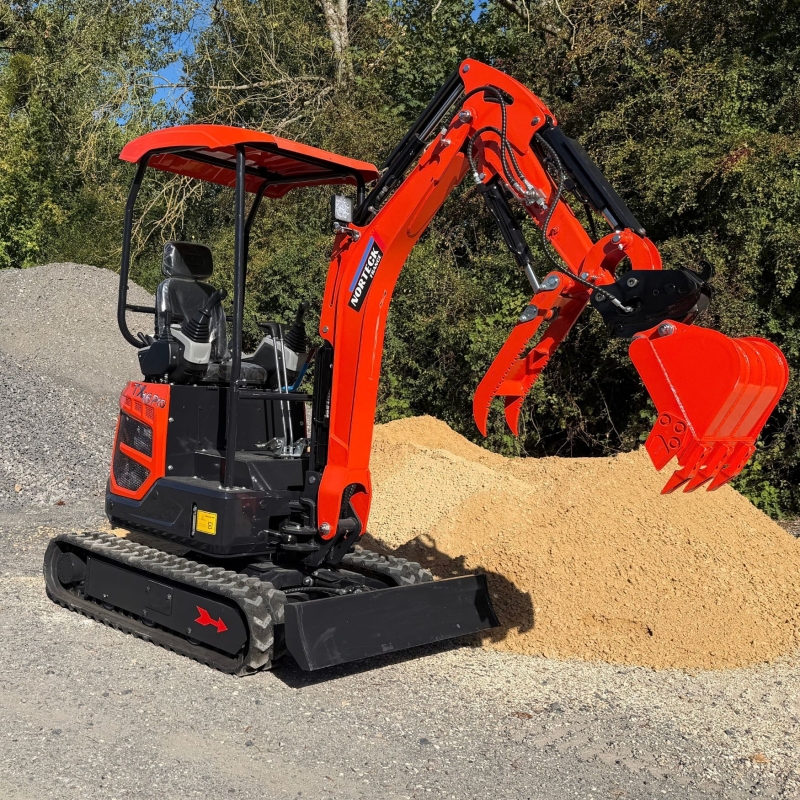 Norteck TX16 Pro 1.5T Mini Excavator Kubota | Jardi-Web