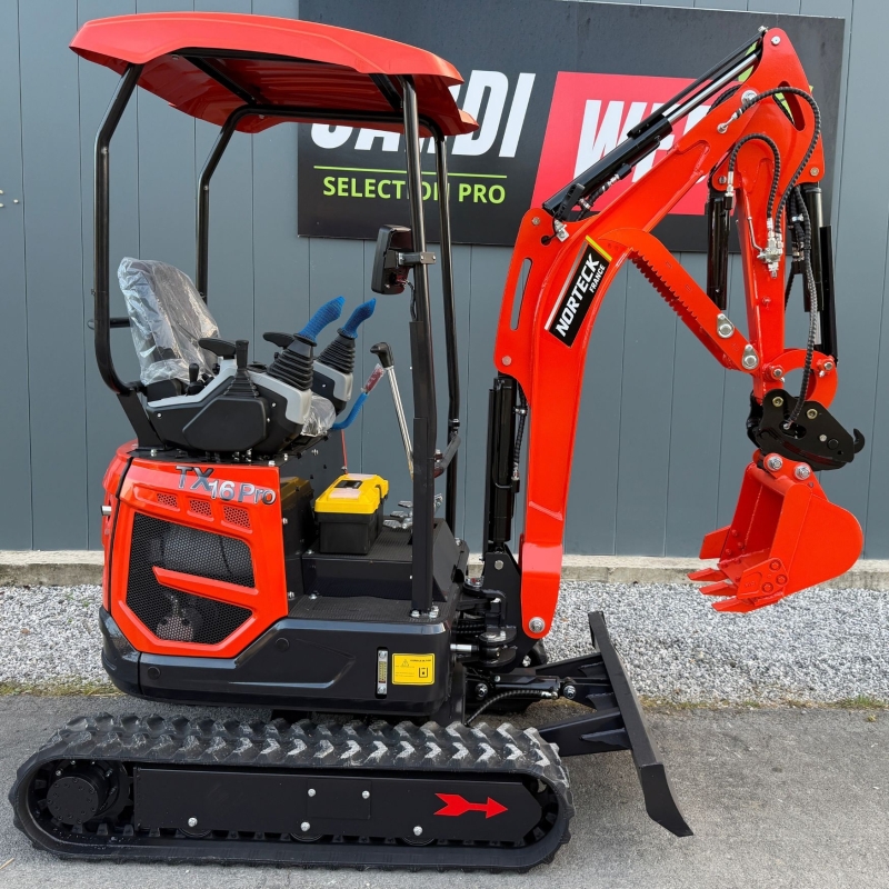 NORTECK TX16 PRO MINI EXCAVATOR 1.5-TON with Kubota Engine NORTECK TX16 PRO MINI EXCAVATOR 1.5-TON with Kubota Engine